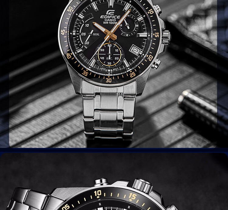 CASIO EDIFICE Men's Fashion Business Student Quartz Watch EFV-540D-1A 15