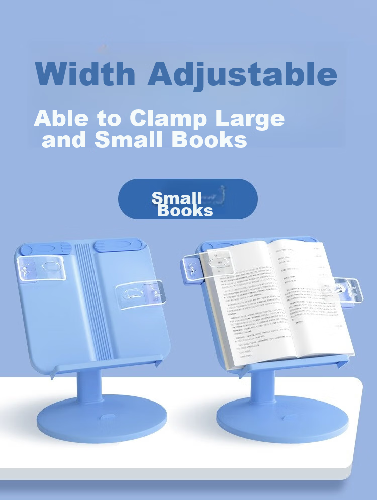 Mingyu Reading Stand, Children's Picture Book Holder, Desktop Adjustable Height, Student Learning Aid, Book Clamping Device, Extendable Book Stand, Birthday Gift 12