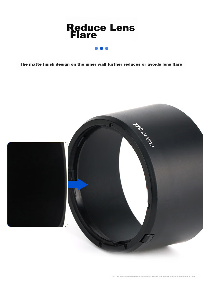 JJC Compatible with Canon ET-77 Lens Hood RF 85mm F/2 Macro IS STM Lens, 67mm, for R5 R6 RP 4