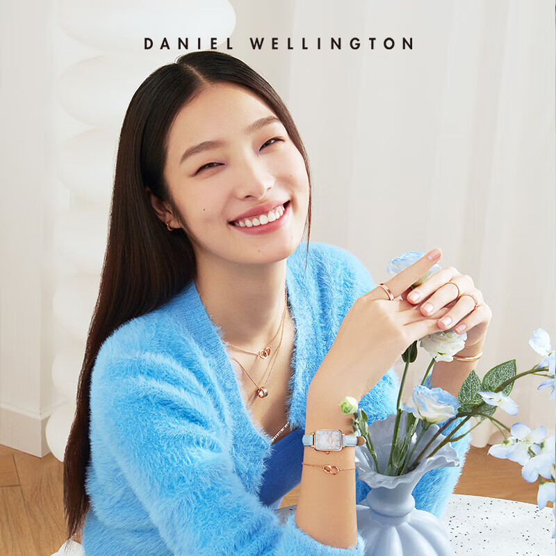 DanielWellington [Mashixun Same Style], DW Ring for Women, Classic Couple Rings, Rose Gold, Size 54, DW018