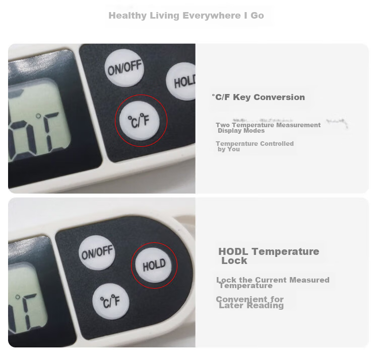 Biokang Probe Ultra-Fast Food Thermometer Indoor Temperature Meter Water Temperature Thermometer Milk Thermometer 10