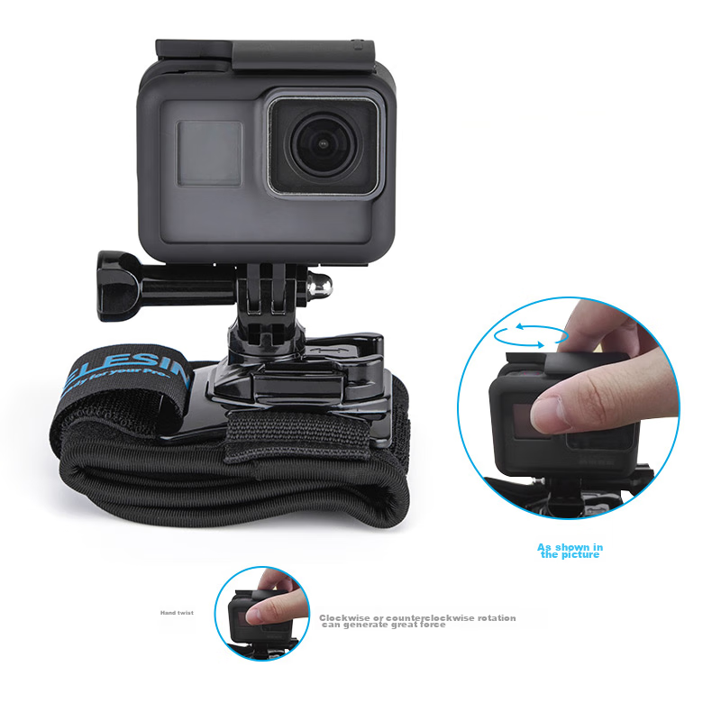 TELESIN Compatible Wrist Strap for GoPro, DJI Action 4/3 Wristband, Insta360 Action Camera Wrist Mount, Handheld Stabilizer for Shooting 11