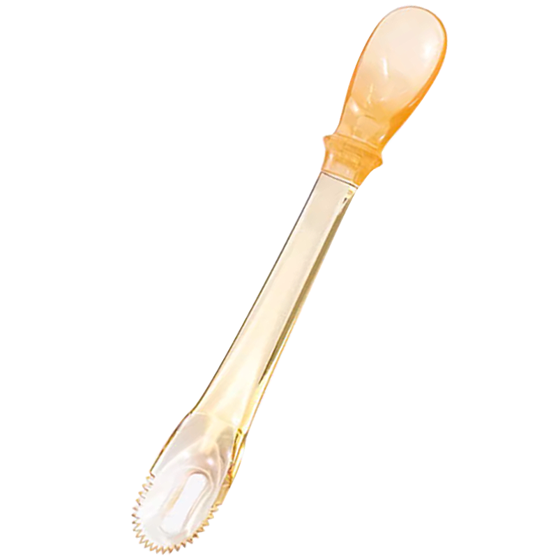 Baoshi PPSU Silicone Baby Soft Spoon with Double Ends for Food And Rice Paste, Fruit And Vegetable Scraper, 1 Piece