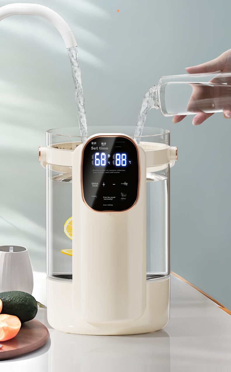 CHIGO Electric Thermos Water Boiler Multi-Temperature Household Desktop Small Drinking Water Heater 3L Large Capacity Glass Kettle RC-K30A 14