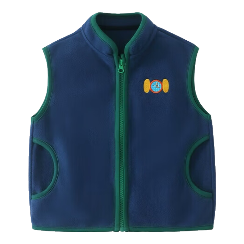 Ciciibear Boys' Fleece Vest Spring and Autumn Children's Warm Baby Waistcoat