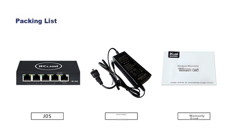 IKuai IK-S3109MT 8-Port PoE Switch, 2.5G + 1 10G Optical Port, Power Supply for Surveillance Cameras, Home And Enterprise Network Splitter, Plug And Play 10
