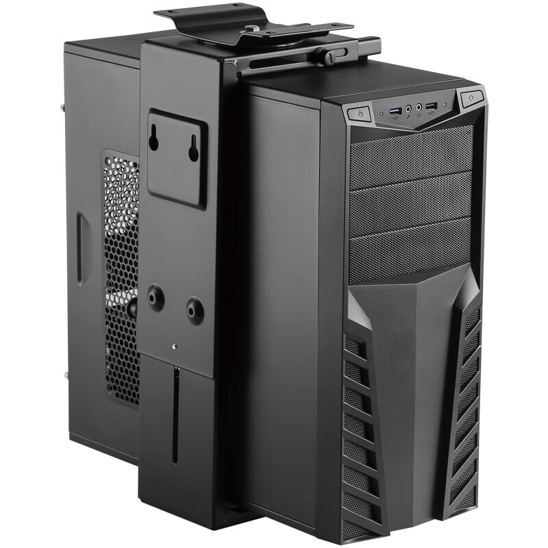 Brateck Beihu Computer Tower Stand, Desktop Computer Bracket, Adjustable Height Desktop Computer Case Stand, Desktop Storage Rack APK40(CPB-6)
