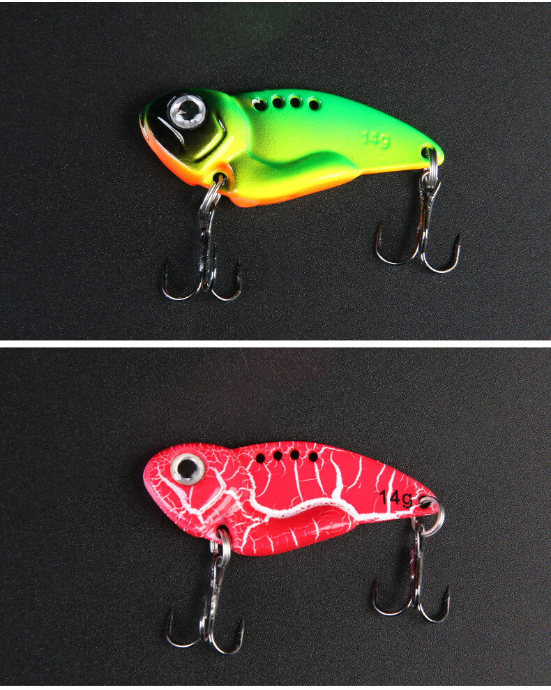 Xionghuo Lure VIB Metal Bait Full Swimming Layer 10g Small Iron Plate for Freshwater Bass And Catfish Artificial Bait 10