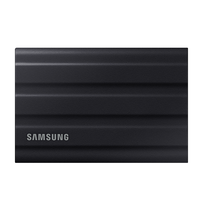 SAMSUNG 1TB Type-C Interface Portable SSD T7 Shield Midnight Black Read Speed 1050MB/s Direct Phone Connection to Mac Mini External Three-Proof Protectio