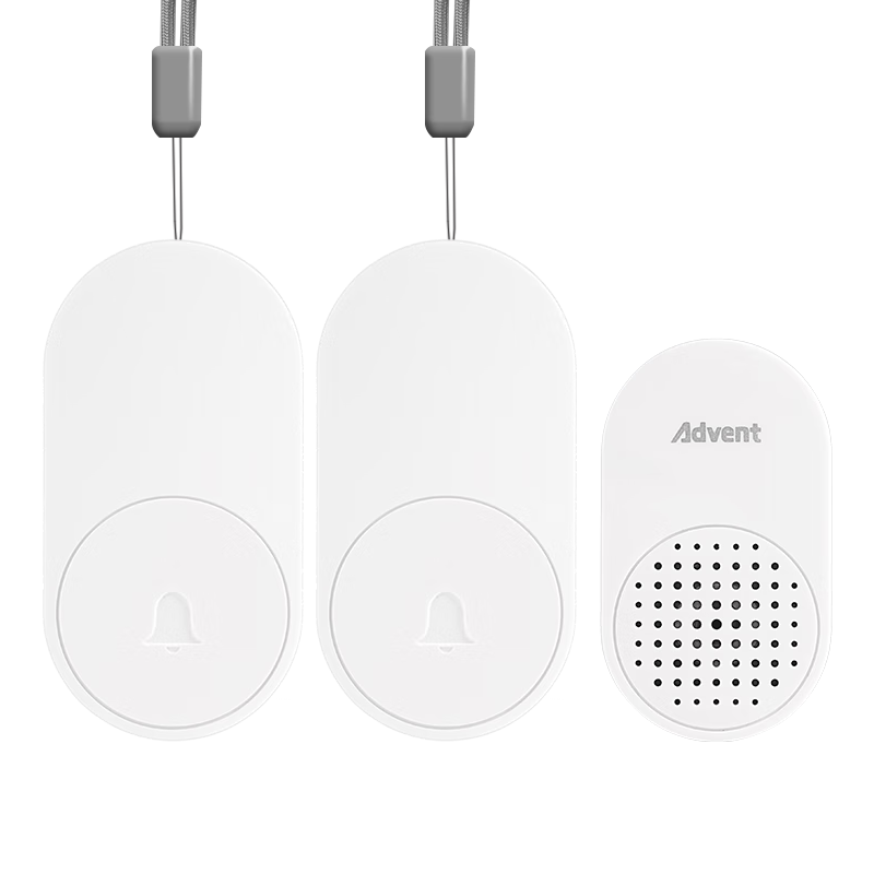 Advent G-2 Wireless Doorbell, Smart Home Doorbell for Elderly Call Button, Hospital Bedside Call Button with Two Buttons