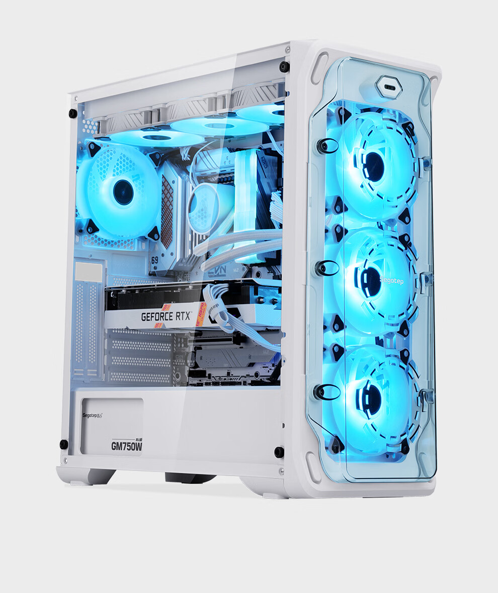 Segotep Anime Cabin 1 White Desktop Mini Case (Front Dedicated Figurine Position/MATX Motherboard Position/Synchronized Lighting Effects/360mm Water Cooling Position/Anime Desktop Computer Case) 16