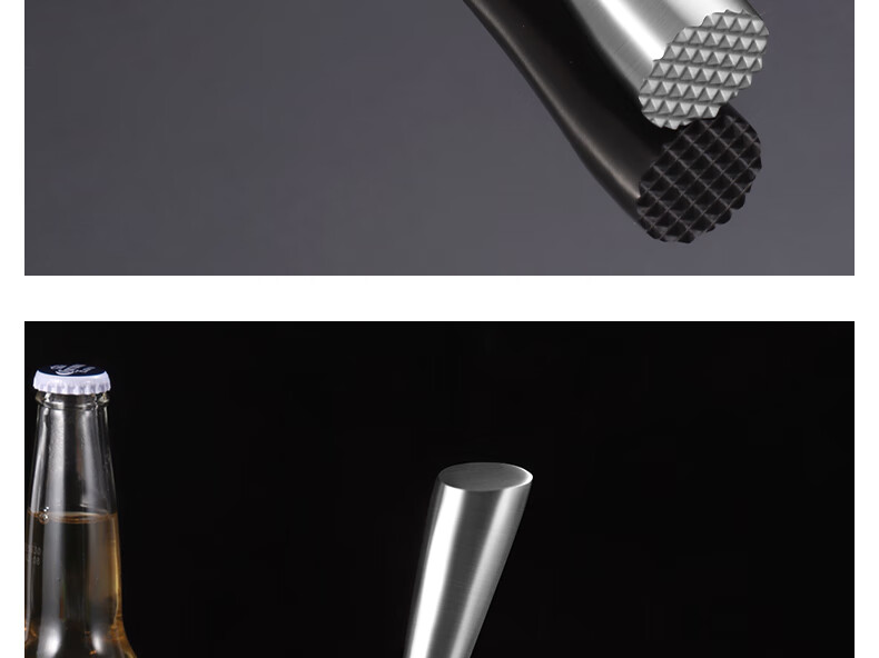 BJ Stainless Steel Ice Crusher Hammer, Ice Breaker, Juicer Stick, Shaker Cup Muddler, Lemon Tea Tool, Ice Crusher Hammer, 26cm Long Versio 16