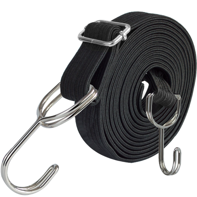 HOTUN Motorcycle Tie-Down Strap, Bicycle Mountain Bike Zip Tie, Black 4-Meter Adjustable Model KS-B