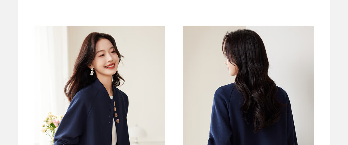 PinCai Casual Jacket for Women, Spring And Autumn Stylish Versatile Short Jacket, Casual Simple Outerwear P143U2014 4
