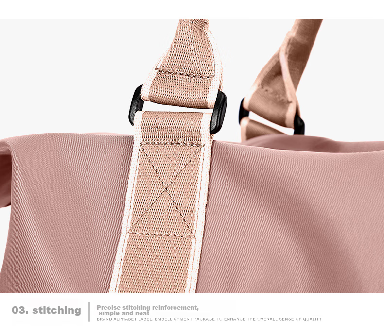 Landcase Handheld Travel Bag for Women, Large Capacity Fitness Bag, Swimming And Yoga Bag, Storage Luggage Bag, 4095 Khaki Large Size 17
