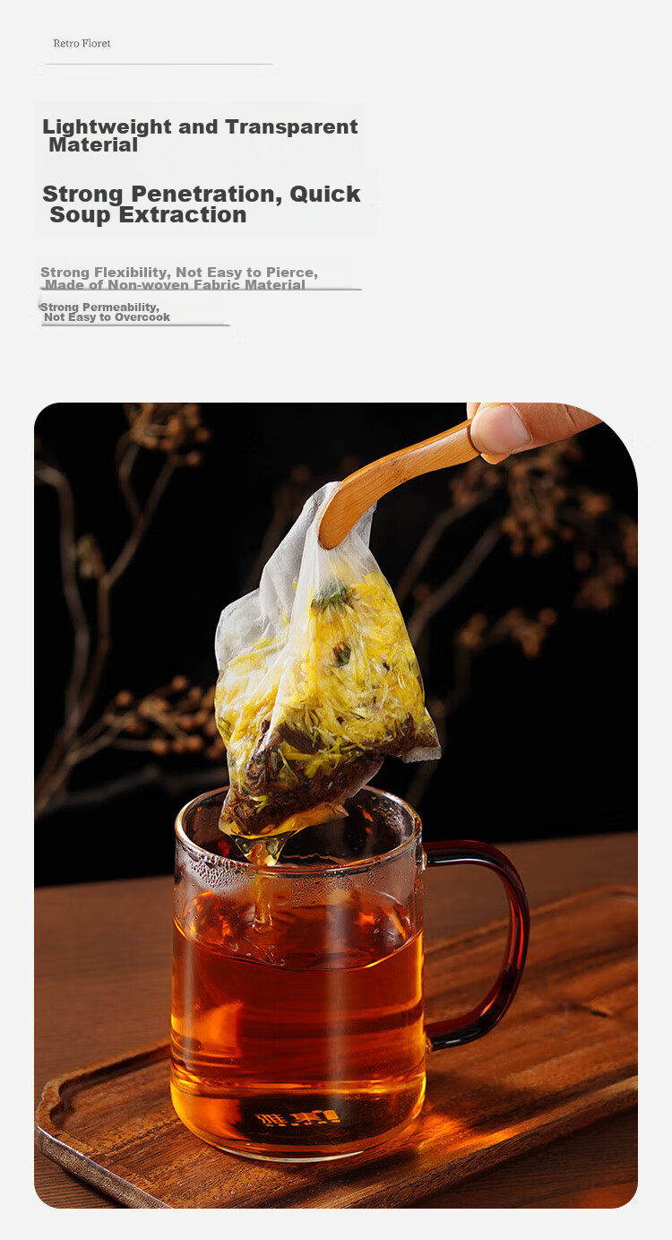 MAXCOOK Tea Bag, Disposable Corn Fiber Tea Infuser Bags, Soup And Marinade Strainer Bags 8*10, 150 Pieces MCPJ0085 4
