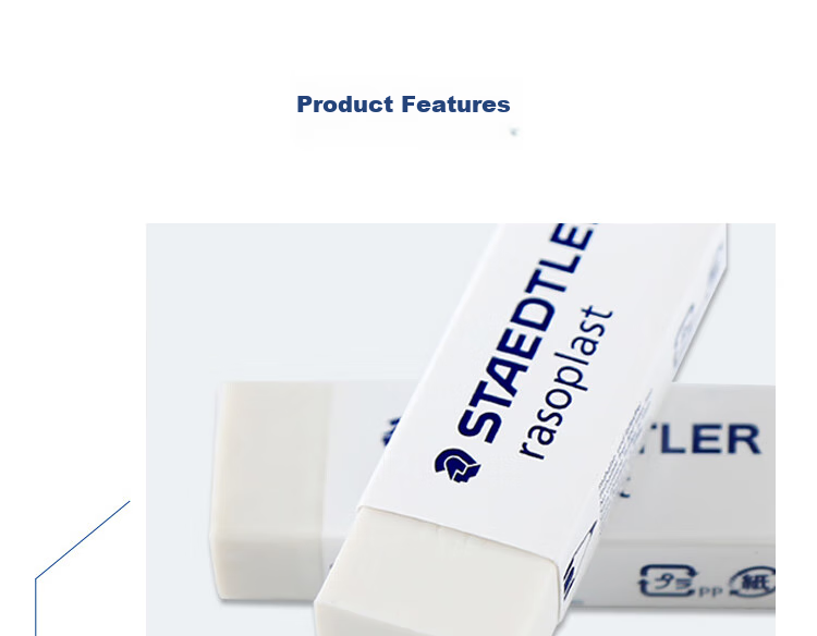 STAEDTLER Eraser, Sketching Pencil Drawing Quick Sketch Art Eraser, Low Dust, Traceless, Non-Sticky, Paper-Friendly Eraser, Back-To Essential Item 5427 6