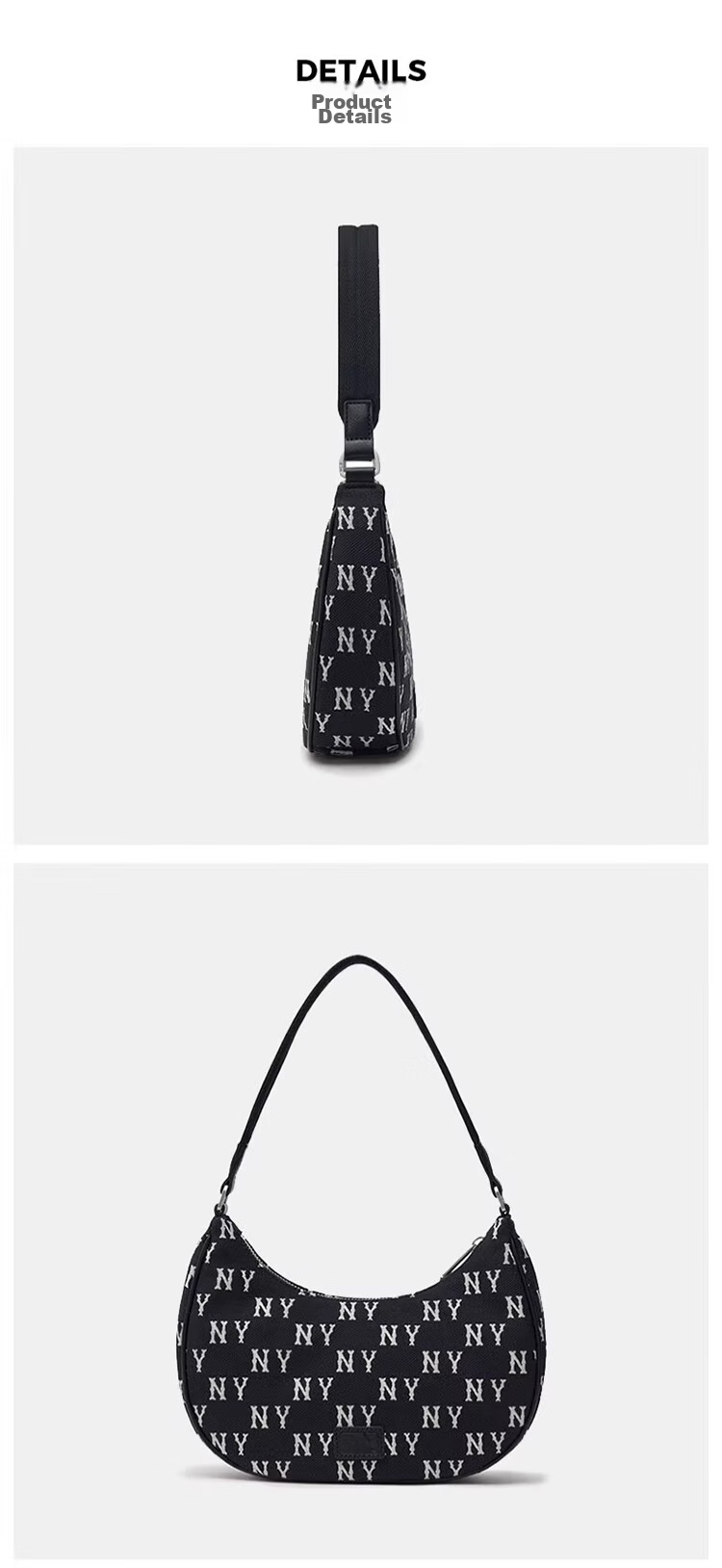 MLB Vintage Floral Pattern Crossbody Bag, Versatile Commuter Bag, Birthday Gift, 3ABQS014N-50CGL 15