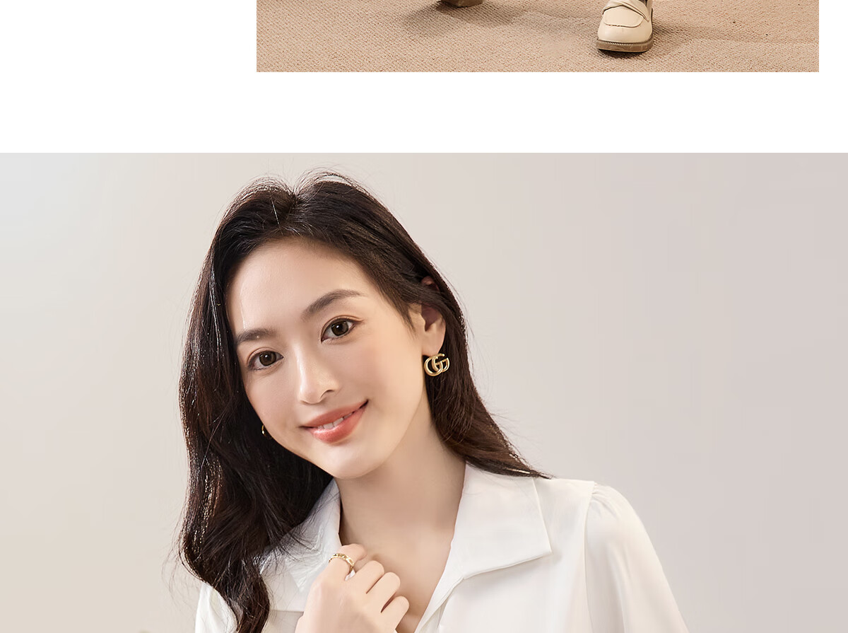 Chushen Summer Short-Sleeve Satin Blouse for Women, Elegant High-Quality Design-Inspired French Style Professional Commuter Shirt S143C1455 34