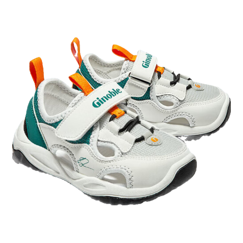 Ginoble Toddler Sandals 1-5 Years Unisex Children's Summer Functional Shoes GW1601A White