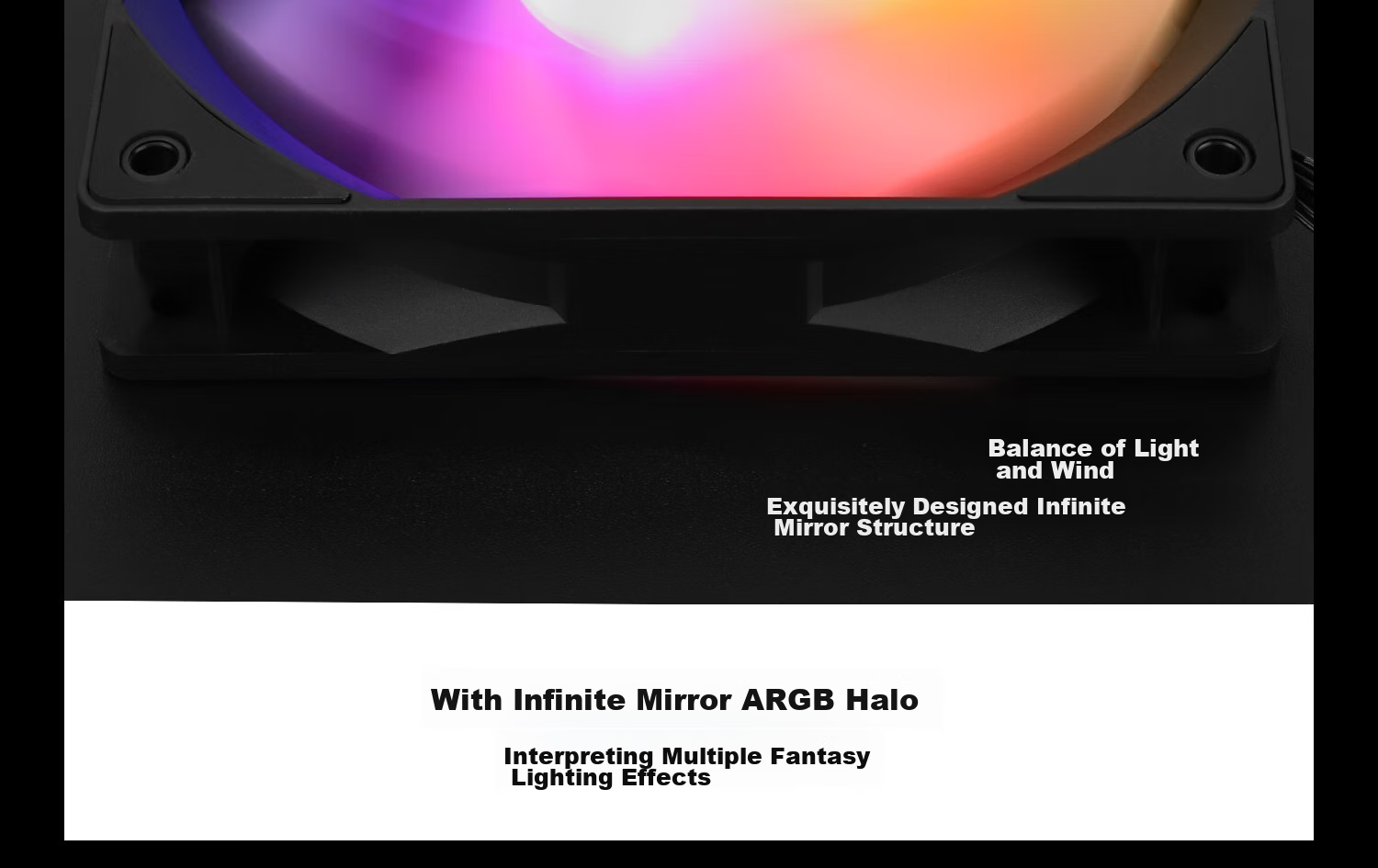 Thermalright TL-C12B V3 Black ARGB 12cm Case Fan, Infinite Mirror Light Fan, RGB Fan, 4-PIN PWM Speed-Adjustable Fa 10