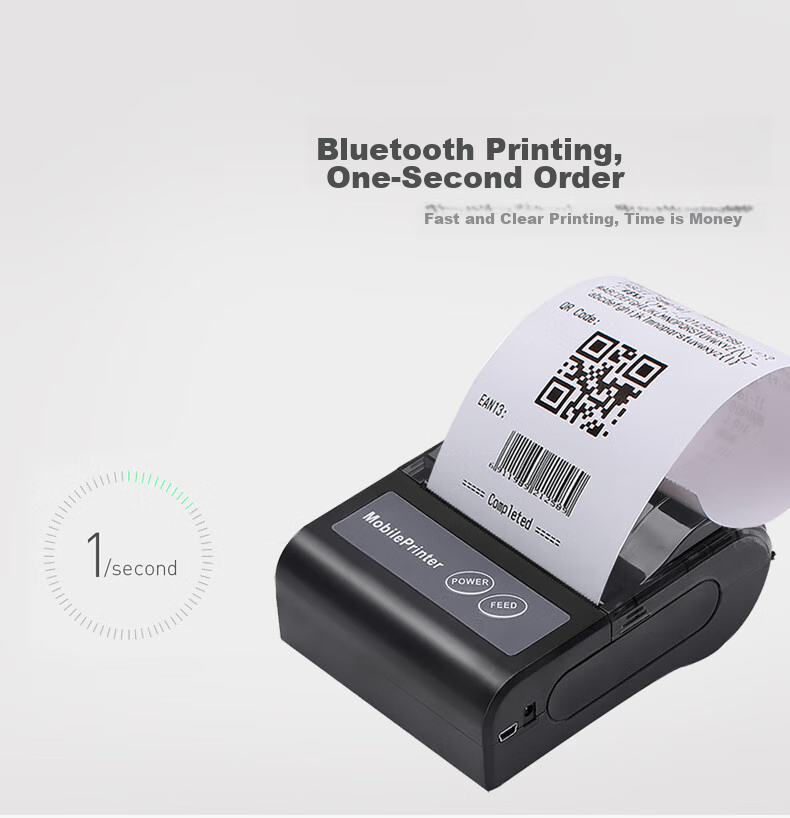 Youku 80MM Bluetooth Thermal Receipt Printer, Portable Rechargeable Cash Register for Restaurants, Supermarkets, Retail, Pharmacy, Delivery Notes And Takeout Receipts 4