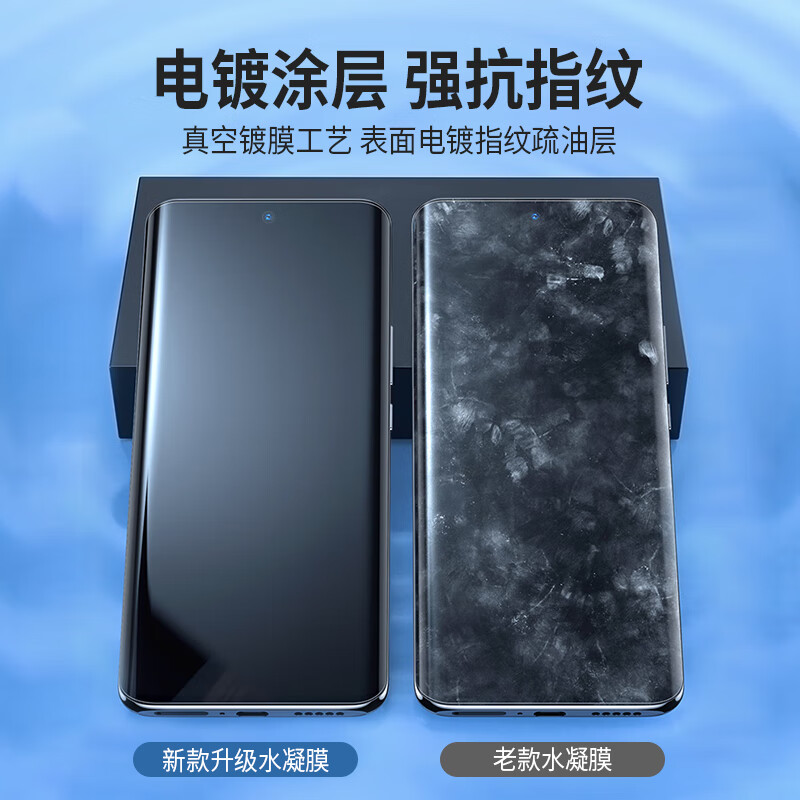 ESCASE Vivo X100/100 Pro Phone Screen Protector, Shockproof, Anti-Scratch, Hydrogel Film, Full Coverage, High Definition, Curved Fit, Wear-Resistant Protective Film, 2 Pieces + Application Tool A+