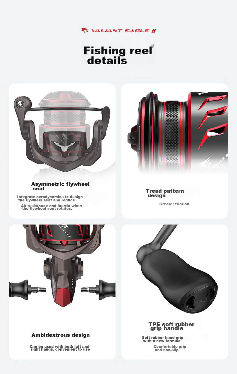 KastKing Hongshun PRO Micro Spinning Reel, Lure Fishing Line Reel, Metal Line Cup, Maokou Fish Baitiao Fishing Reel 29