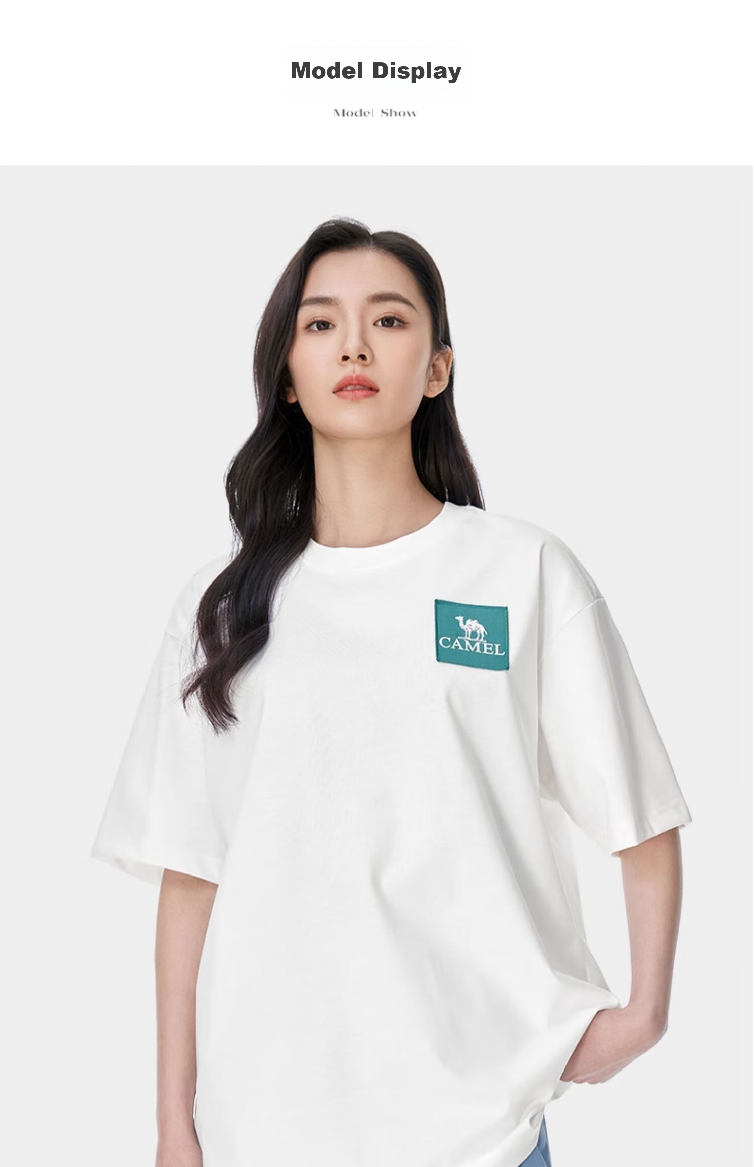 CAMEL Outdoor Short-Sleeve Round Neck T-Shirt, Summer Waterproof And Oil-Resistant, Unisex Style, Loose-Fitting Top for Men And Women, 1138 L 12