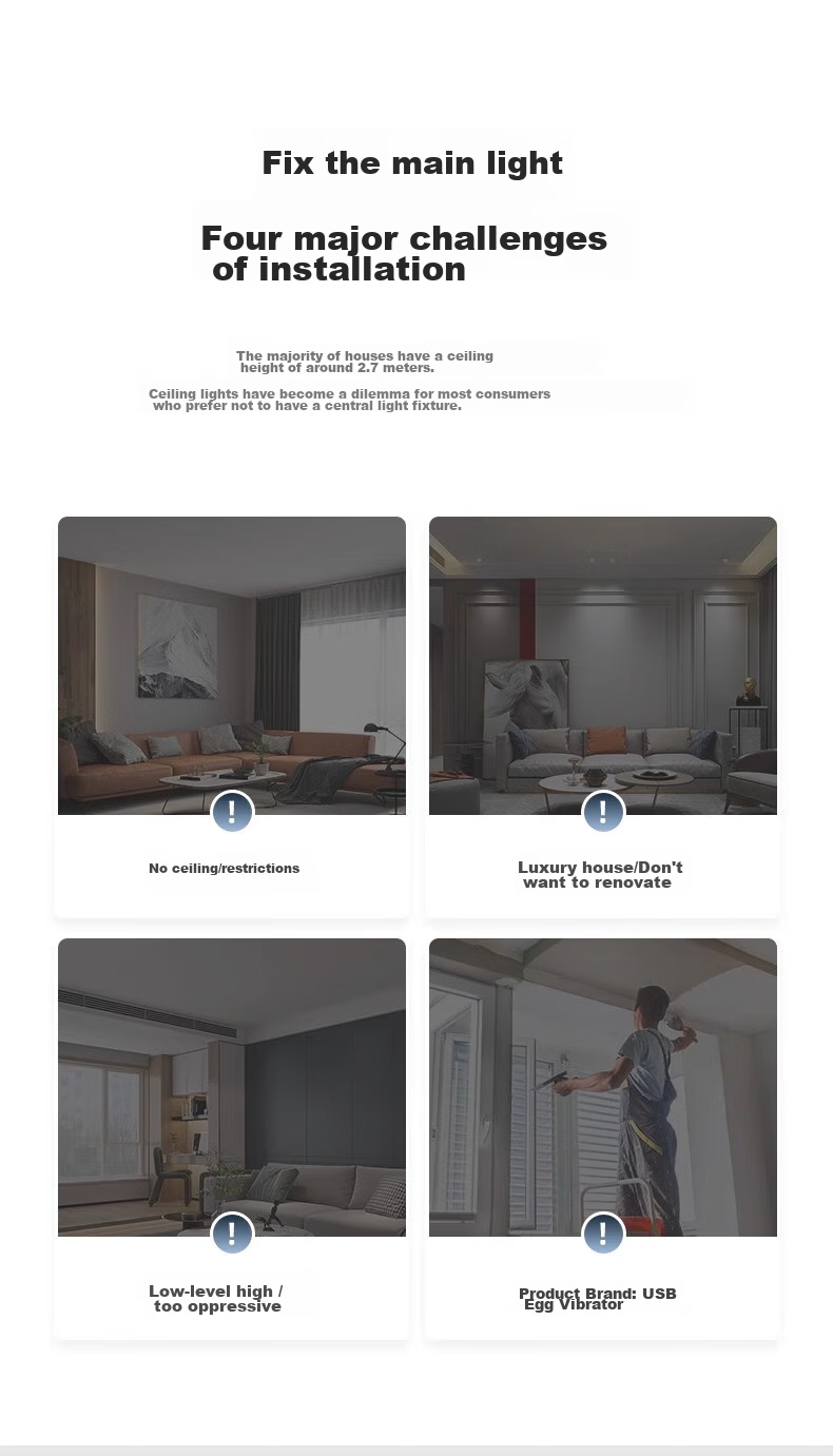 JIAOJIAOZHE Ultra-Thin Surface-Mounted Magnetic Track Light, Linear Light for Living Room Home Use, No Ceiling Mounting Required, Main Light Not Needed, 1 Meter Track 4