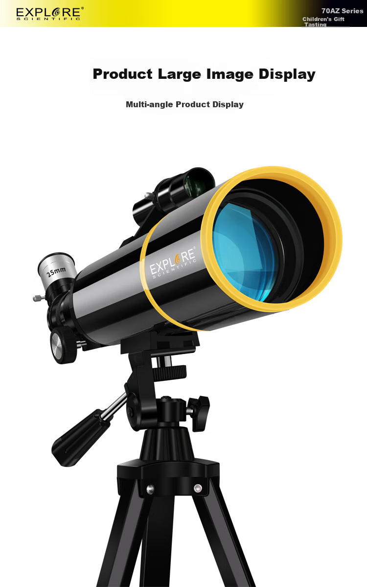 EXPLORE SCIENTIFIC Astronomical Telescope, High Magnification, High Definition, Professional Entry-Level, Boys' Stargazing, Elementary School Children's Day Gift 17