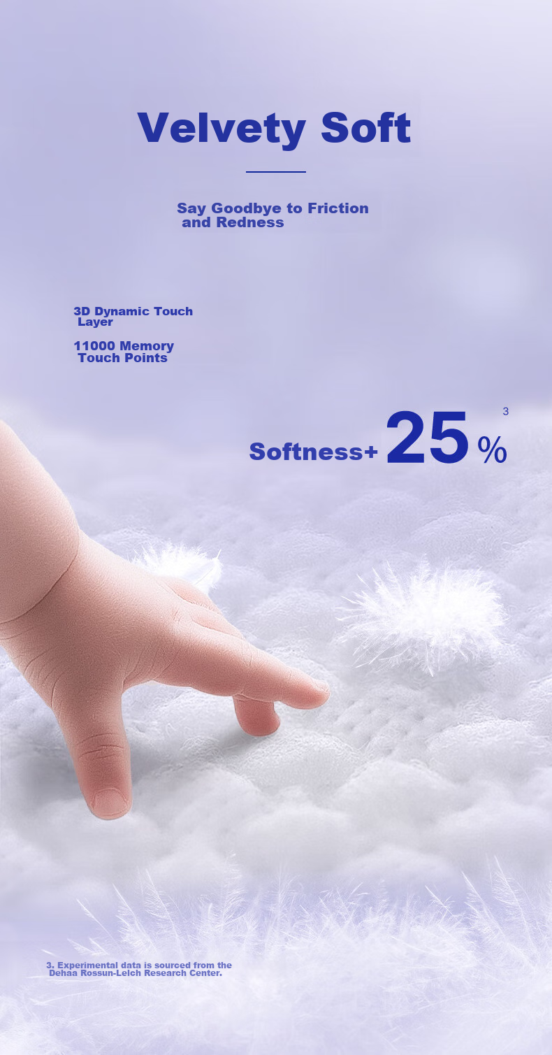 Lelch Soft Care Mini Diapers for Night Use, NB Size, 34 Pieces (0-5KG), Newborn Diapers, Disposable Diapers 5