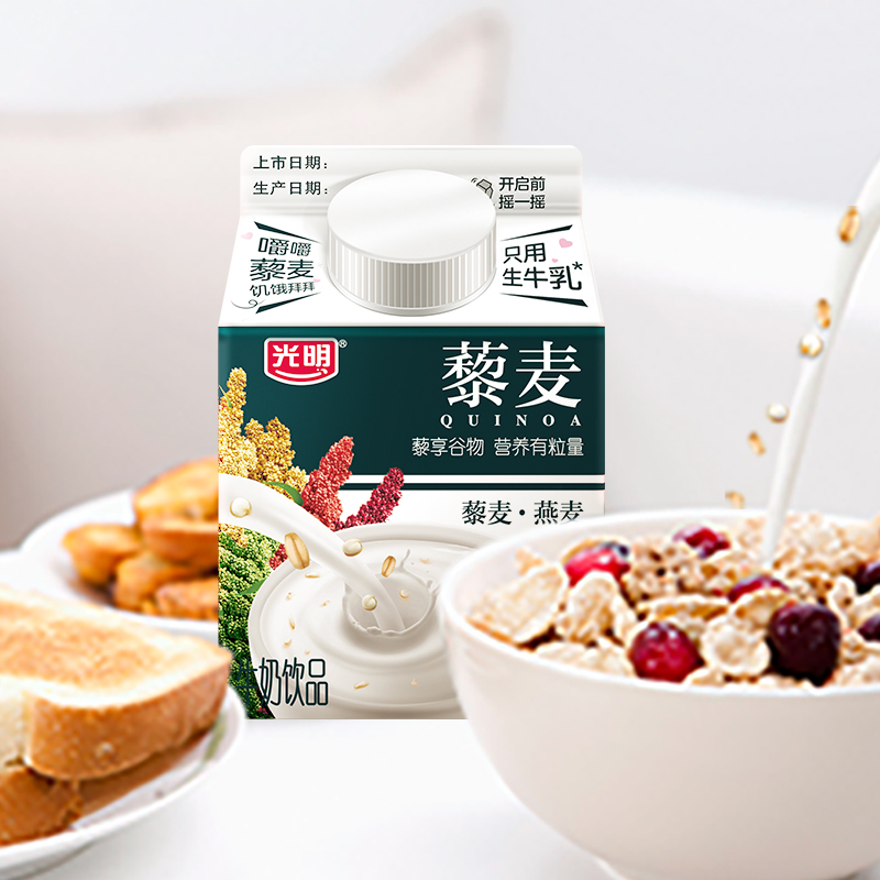 光明 藜享谷物 藜麦燕麦280g*4牛奶饮品