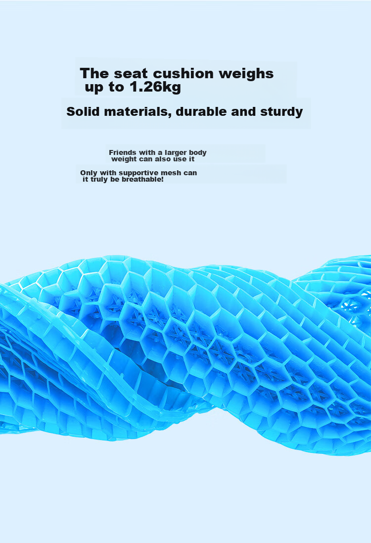 JD Original Seat Cushion, Honeycomb Gel Seat Pad, Summer Breathable Ice Pad, Car Seat Cushion, Home Office Chair Pad 10