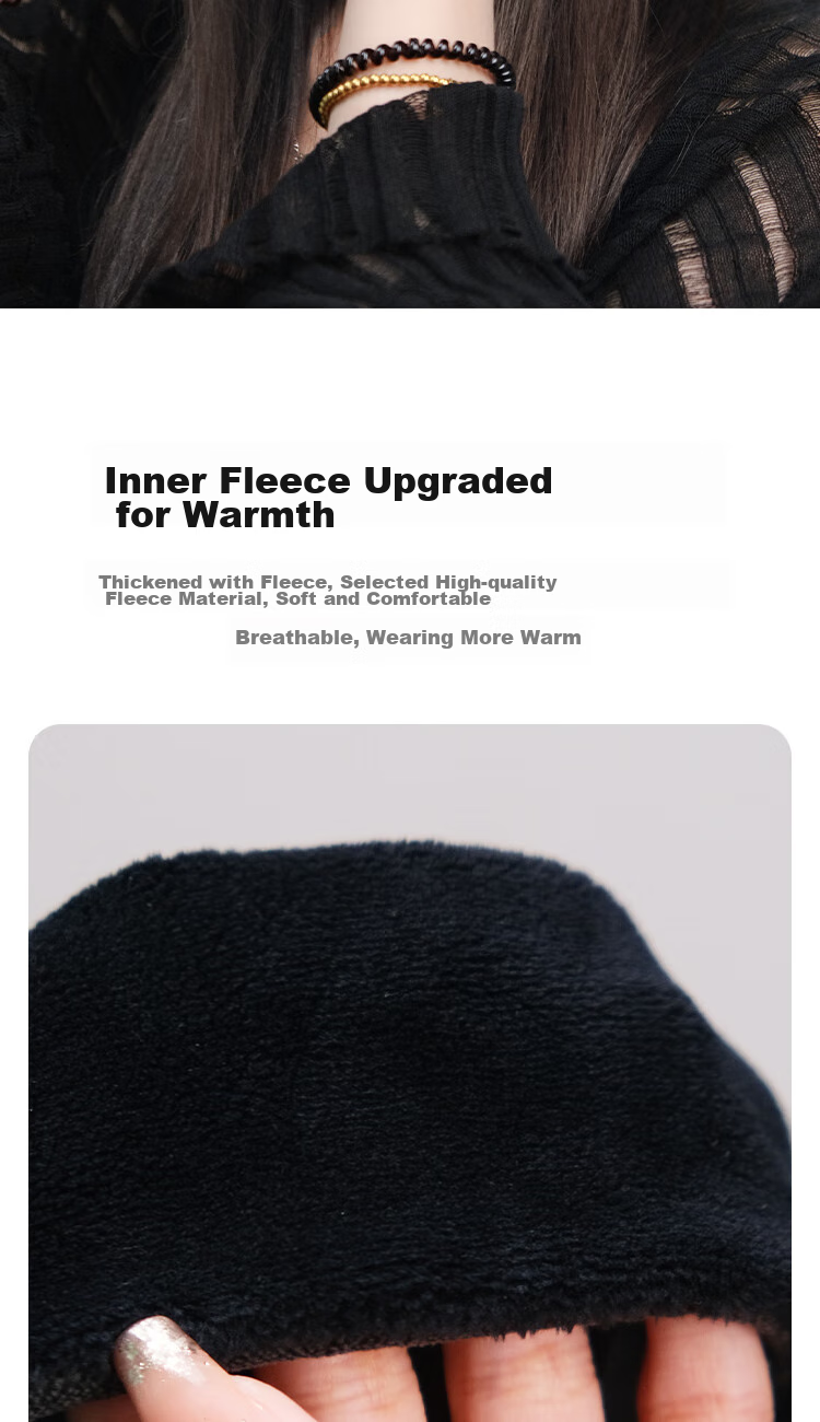 FOREVER Cycling Cap, Warm Ear Protection, Outdoor Sports Windproof, Cold-Resistant Fleece, Bicycle Helmet for Winter, Black 2