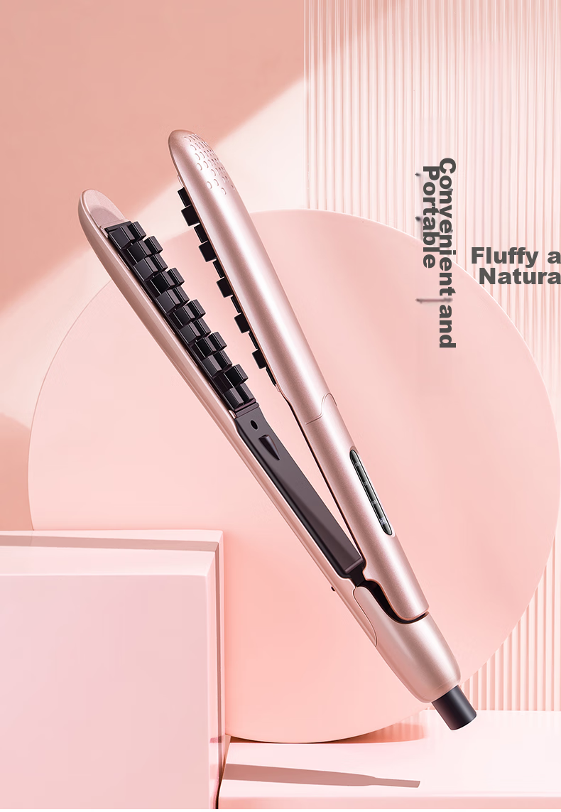 AUX Corn Silk Volumizing Hair Straightener [Negative Ion], Curling Iron And Flat Iron Combo, Hair Volumizer, Hair Straightening Tool for Men And Women, Root Lift Volumizing Clip, Electric Hair Straightener Gift 10
