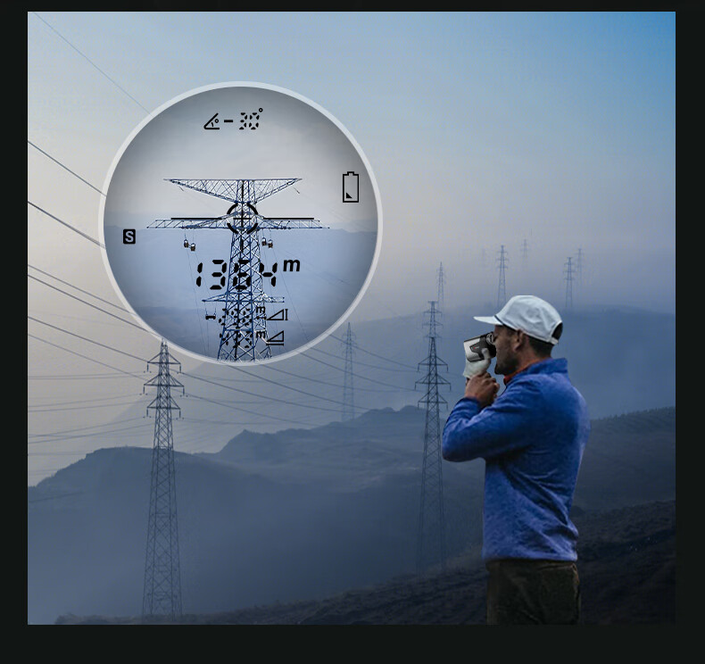 Shendawei Laser Rangefinder Telescope 1500m High Precision Outdoor Measuring Instrument Electronic Ruler Forestry SW-1500D 7