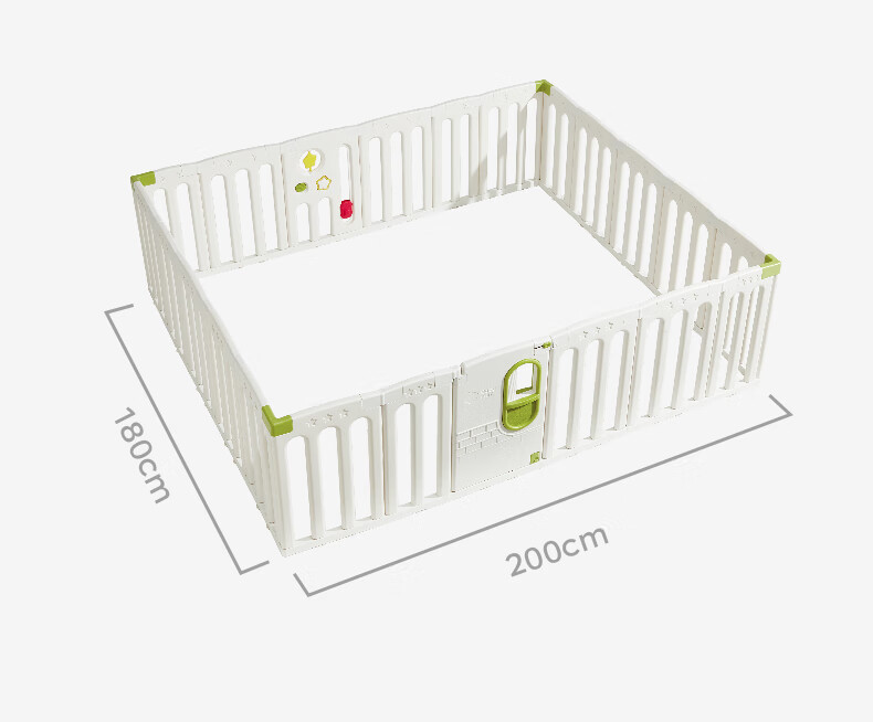 Babycare Fairy Garden Playpen Crawling Mat, Baby Indoor Safety Floor Protection Barrier, 180*200cm 26