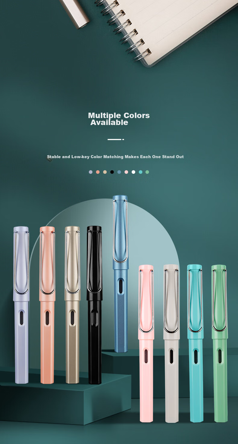 M&G Stationery, Elementary School Fountain Pen, Fine Nib for Male And Female Beginners, Back-To Handwriting Practice, Third Grade Posture Correction F Nib Signature Pen, Single Pen in Pearl Gray without Ink Cartridge AFPY522517 3