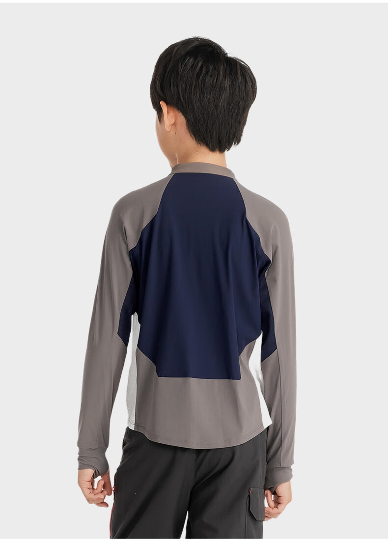 DECATHLON Youth Hiking UV Protection Long-Sleeve T-Shirt, Sun Protection, Moisture-Wicking, Quick-Drying, Anti-Chafing, 5117364 11