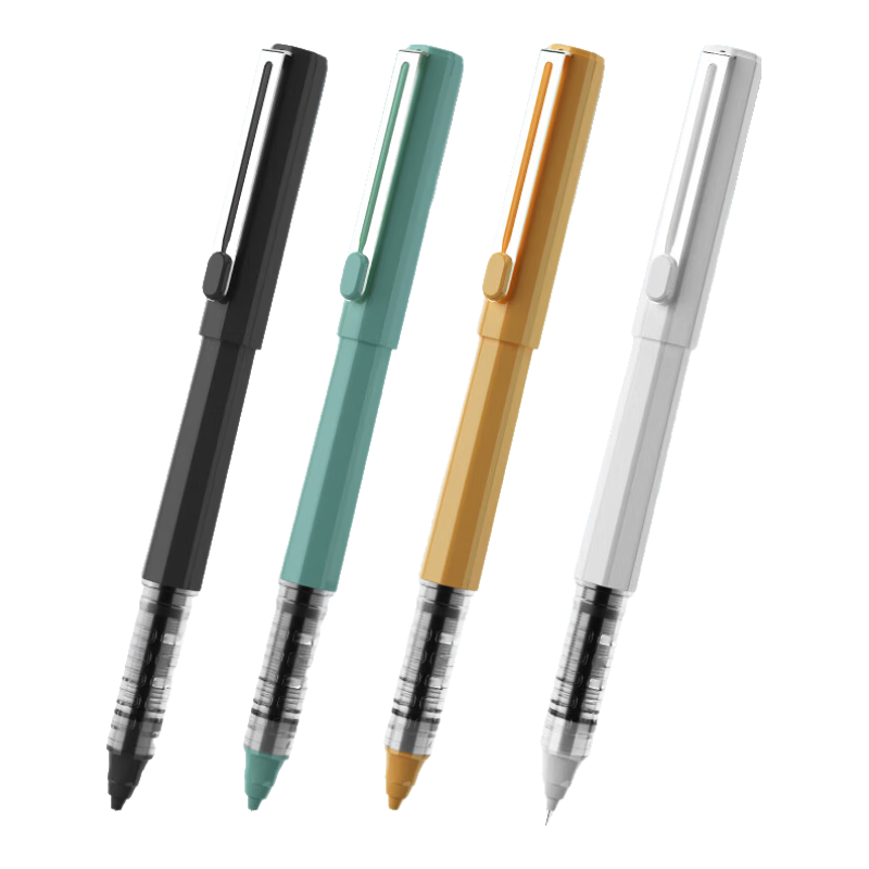 M&G Direct Ink Refill Cap Neutral Pen Initial Color Series 0.5mm Black Needle Tip Gel Pen ARPB1801 Pack of 3