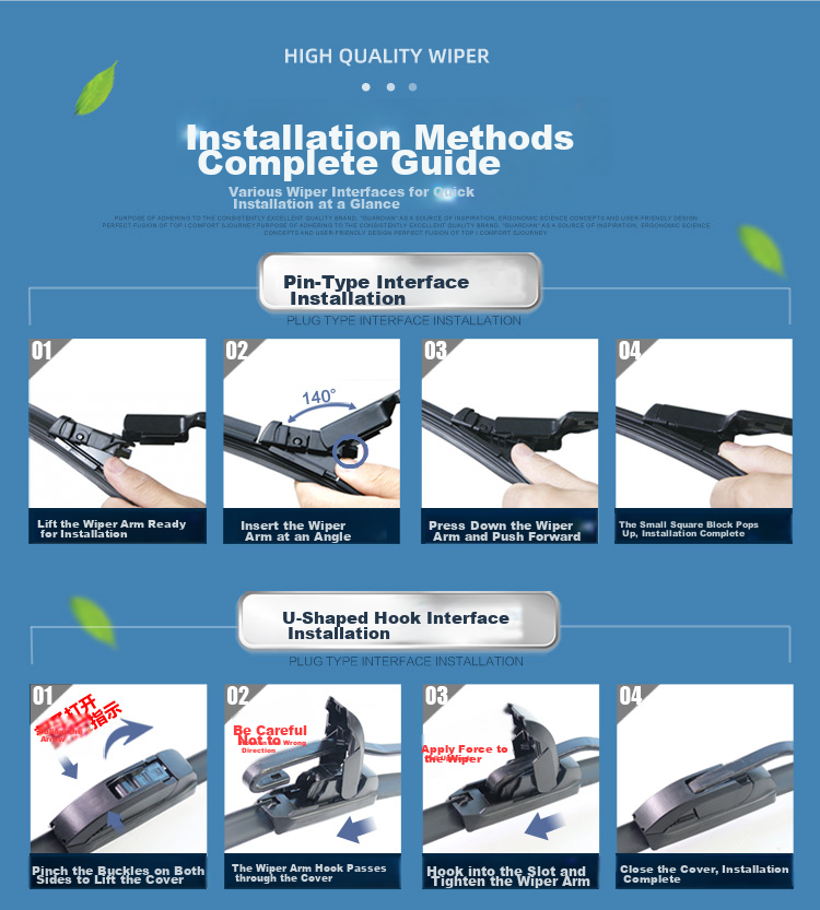 Aoye Windshield Wipers Suitable for Volkswagen Golf 7 (2014-2020 Models)/2018-2019 GTI, Frameless Wiper Blades, Front Pair, 26+18 Inches 13