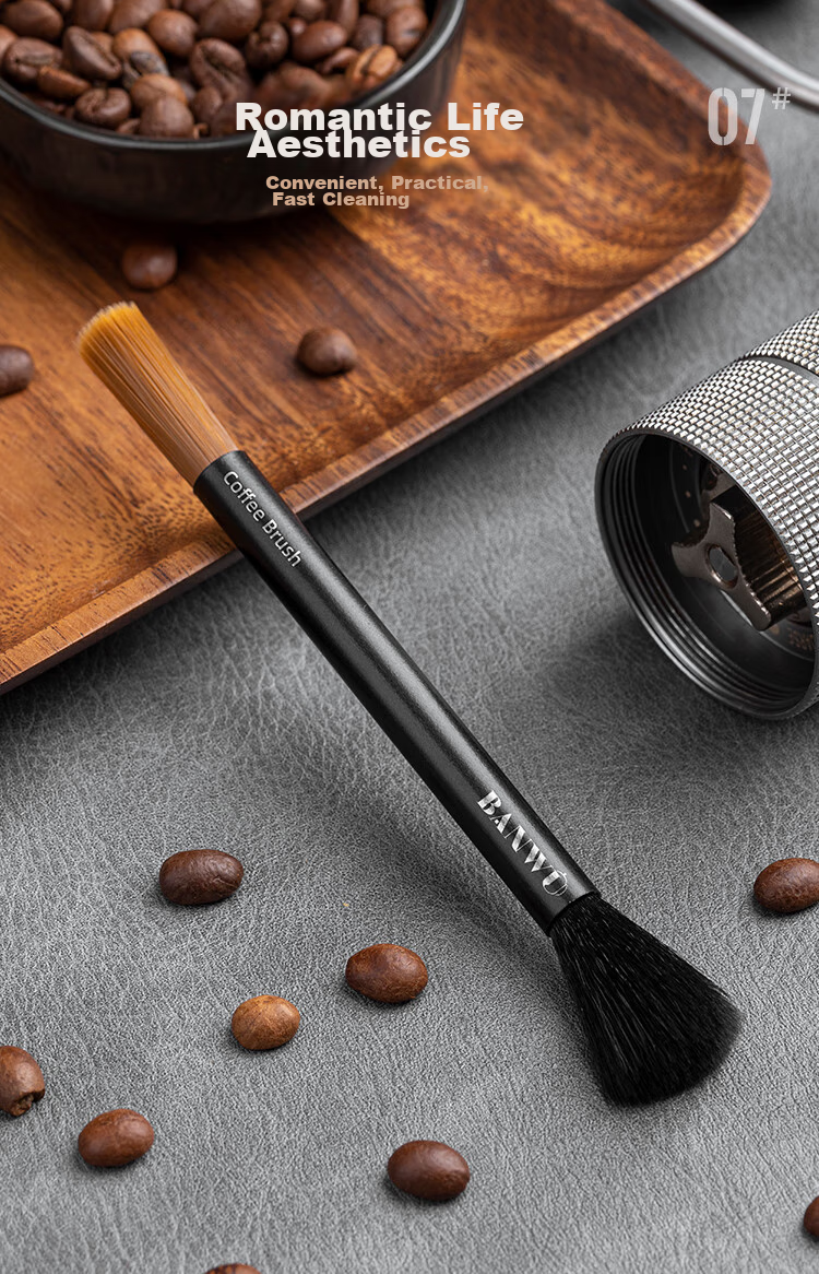 Banwushenghuo Coffee Brush, Coffee Machine Cleaning Brush, Coffee Grinder Cleaning Brush, Coffee Powder Sweeping Brush, Cleaning Brush, Washing Brush, Coffee Accessories 12