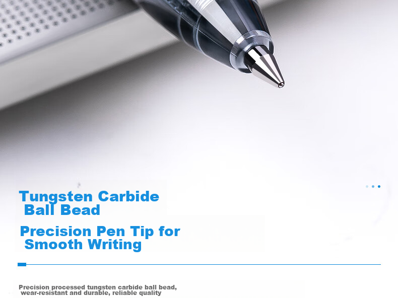 Deli Premium Smooth S08 Retractable Office Gel Pen, 0.5mm Bullet Tip, 12 Pens/box, 9 Black 2 Red 1 Blue, 33698 Gaokao Exam 9