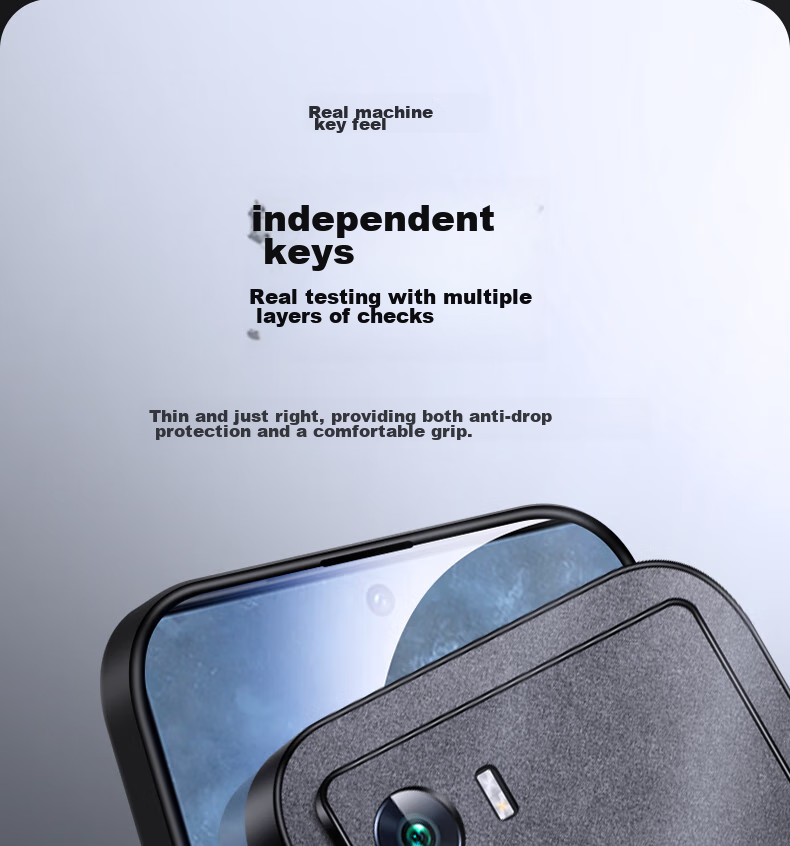 Shangsu Suitable for IQOO9 Phone Case, Vivo Iqoo 9 Protective Cover, Shockproof Lens Full Protection Soft Shell, Simple Luxury Lambskin Silicone Outer Case, Women's And Men's Leather Case, Black 15