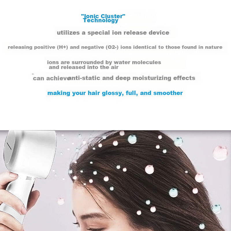 Xiapu High-Speed Four-Fan Blower, Home Use, High Power, Negative Ion Water Moisturizing Hair Dryer, Low Noise, Hair Protection Fan, IB-SP54C