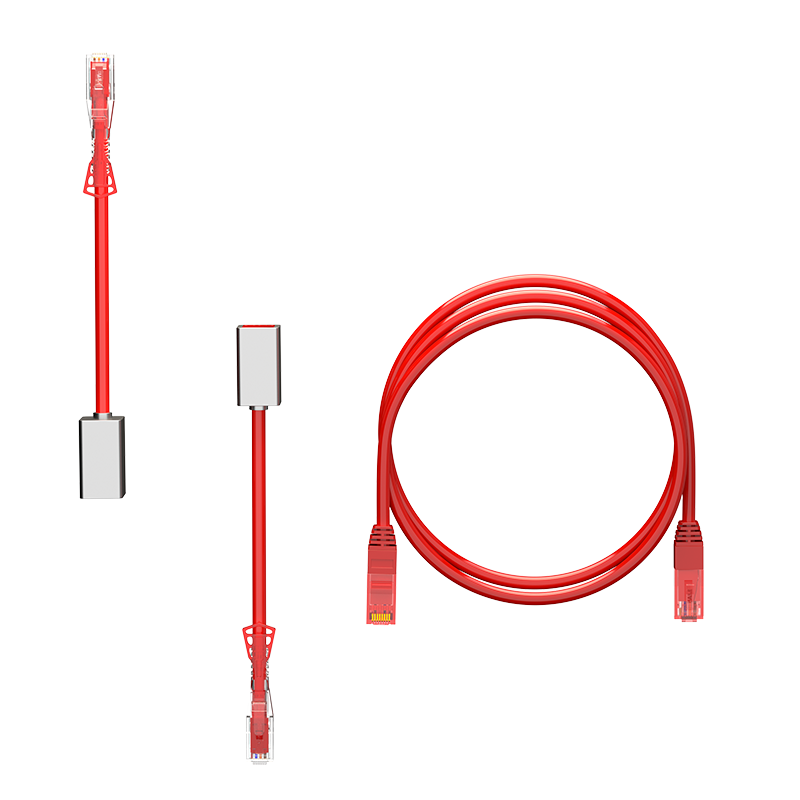 HAILE Internal And External Network Cable Set Replacement, Red Set HT-SFA, Adapter*2, Jumper*1