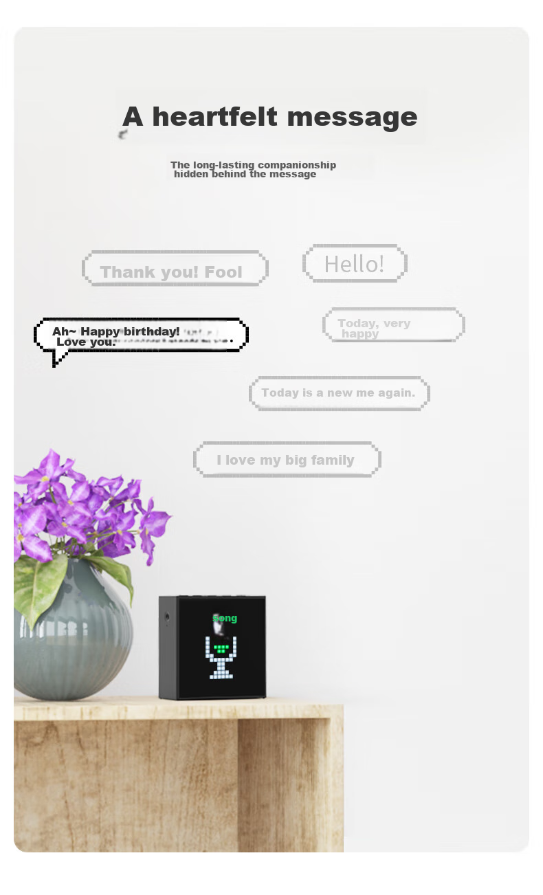 Divoom Dot Sound EVO Bluetooth Speaker, Pixel Desktop Decoration, Lyrics Mini Alarm Clock, Gaming Computer Small Speaker, Home Subwoofer, Tech-Style Desk Accessory, Creative Birthday Gift for Me 10