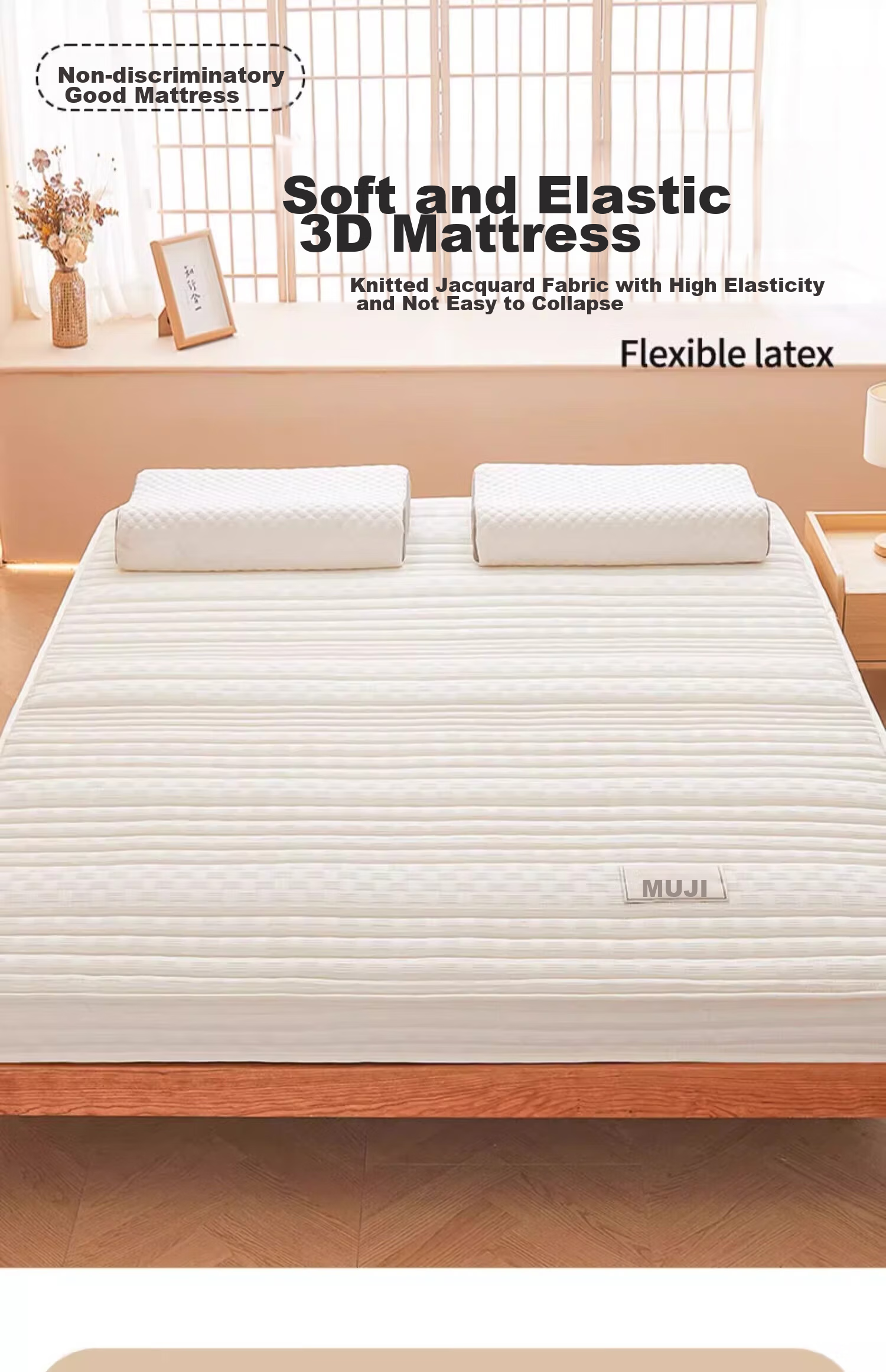 Wuyinliangpin Bed Mattress Cover, 150*200cm Foldable Mattress Pad for Home Use 1