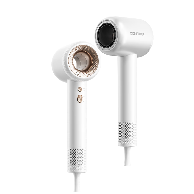 CONFU High-Speed Hair Dryer Hollow Bladeless Home Use High Power Strong Wind Quick Dry Plasma Damage-Free Hair Dryer F9 Platinum Birthday Gift for Girlfriend Price Guarantee 618